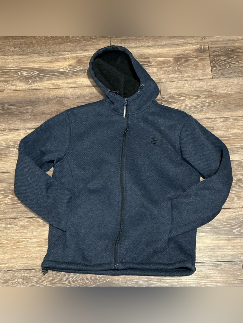 New Balance Men’s M Navy Hooded Full-Zip Jacket